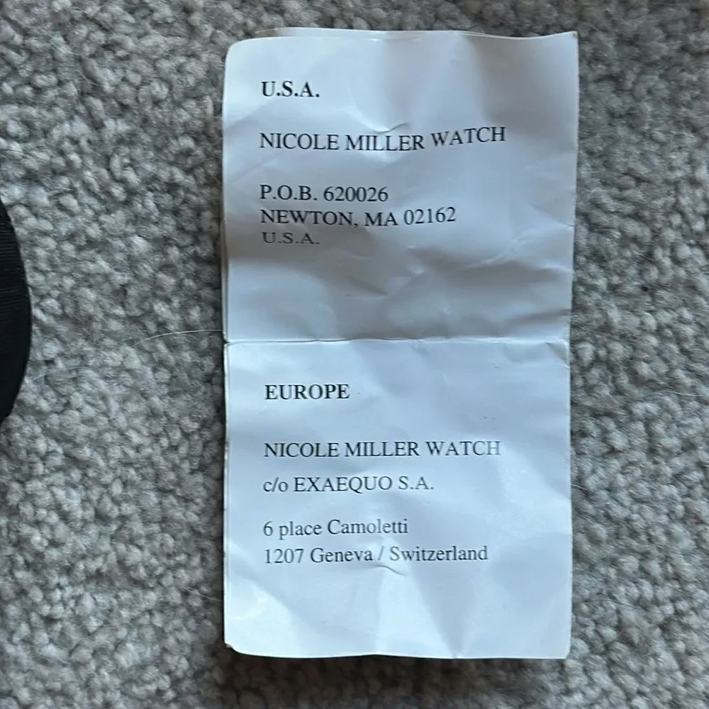 Nicole Miller “Time Flies” Watch!